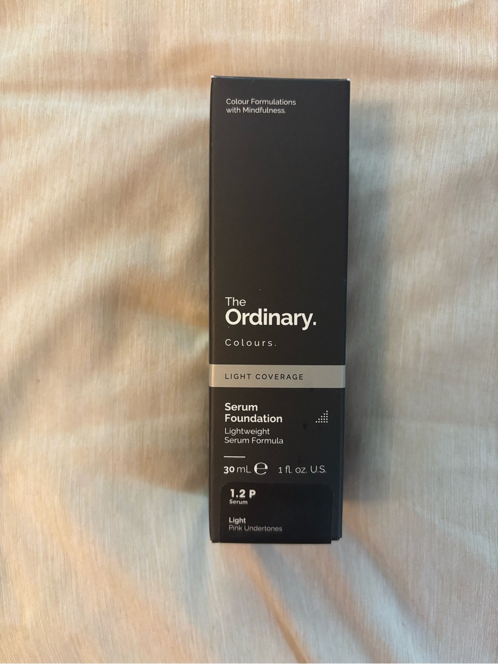 The Ordinary Serum Foundation Box — Black and Silver Accents